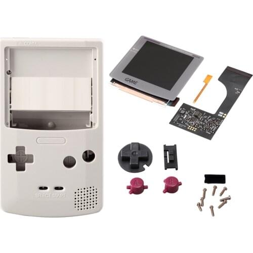 FUNNYPLAYING FOR GBC RETRO PIXEL IPS LCD KIT 2.0 Laminated Screen High Light Backlight With Housing Gameboy Color Shell Pre-cut