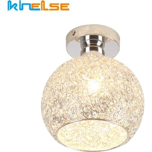Crystal LED Ceiling Lamp E27 Surface mount Industrial Lamp Bedroom kitchen aisle Hotel hallway Home decor Ceiling Lights Fixture