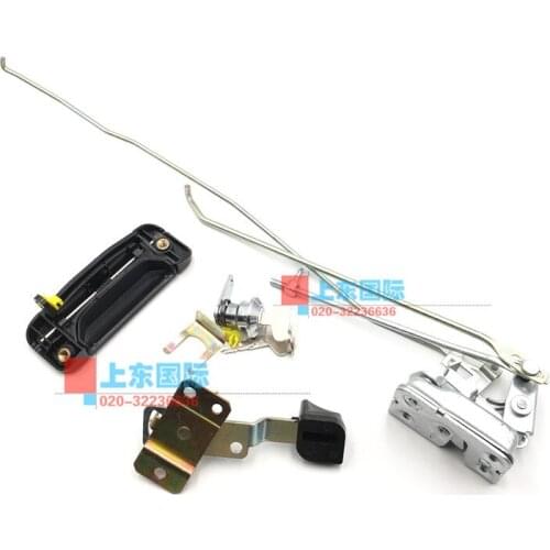 Komatsu pc130 / 200 / 300 / 360-7 cab door lock assembly internal and external handle lock cylinder excavator accessories