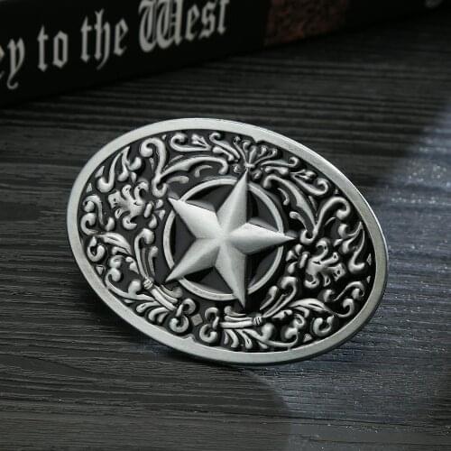 Western cowboy personality men and women wild casual zinc alloy belt accessories eagle horse head cow head tool pattern buckle