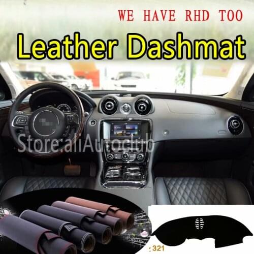 For Jaguar XJ X351 2009-2019 2010 2011 2013 2015 Leather Dashmat Dashboard Cover Dash SunShade Carpet Custom Car Styling LHD+RHD