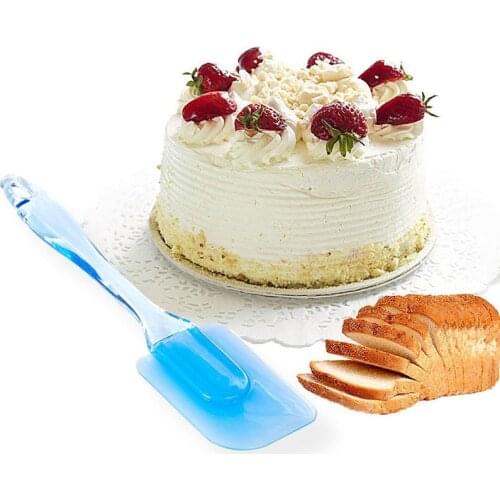 Kitchenware Silicone Scraper Three-Piece Bakery and Pastry Tools Blue Butter Scraper Silicone Scraper Shovel Baking Kitchenware