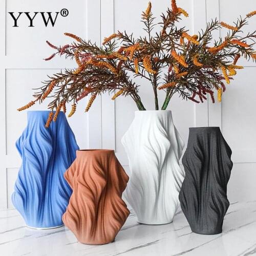 Frosted Vase Modern Minimalist Light Luxury Ceramic Large Vase Living Room Hotel Lobby Dried Flower Floral Decorat Ornament Vase