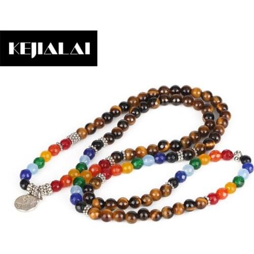 KEJIALAI Multilayer Beaded Bracelet Bohemian Style Natural Stone Faceted Beads Colorful Crystal Beads Handmade Jewelry Best Gift