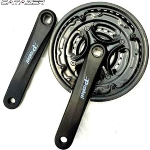 7/8 Speed Bike Crank Set 24/34/42T-48T 170mm Bicycle Crank Set Hollow Tooth Plate Bicycle Crankset Sprocket Bike Parts