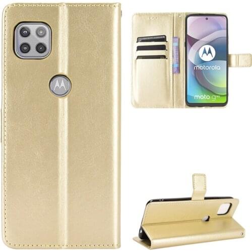 Apply to MOTO G 5G leather mobile phone shell clamshell MOTO G 5G retro magnetic mobile phone shell protective case