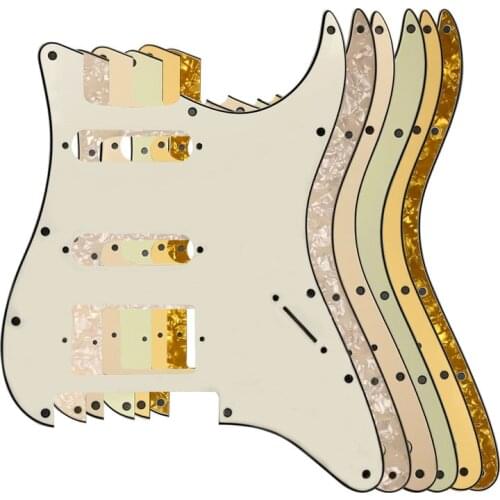 Guitar Pickguar-For US 11Screw Holes Strat With Floyd Rose Tremolo Bridge Humbucker Single SSH PAF No Control Hole Scratch Plate