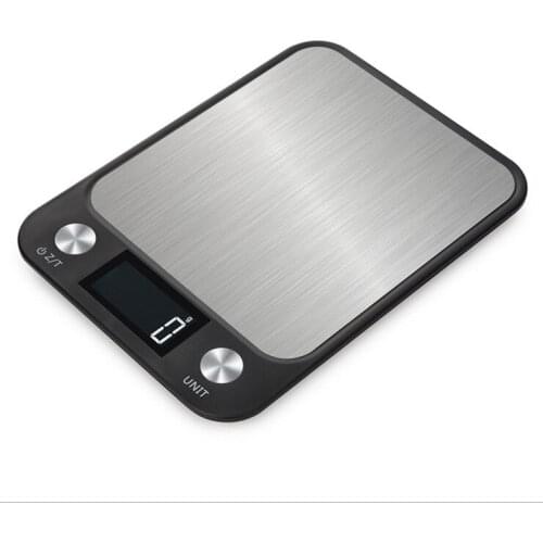 New 5kg LCD Digital Kitchen Scale Stainless Steel Electronic Balance Pocket Food Scales Kitchen Cooking Measure Tools