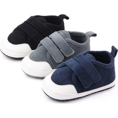 Baby Boys Girls Solid Canvas Shoes Infant Fashion Shoes Newborn Soft Sole Sport Shoes First Walker Sneakers for 0-18M
