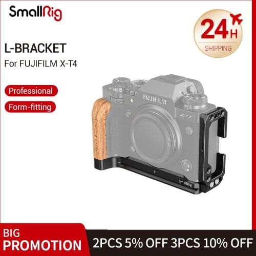 SmallRig XT4 Camera L Plate Adjustable L Bracket for FUJIFILM X-T4 Camera Feature w/ Arca Style Quick Release Plate 2811