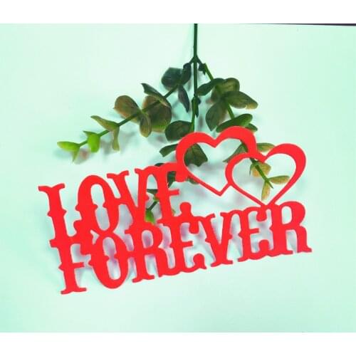 Heart Love Forever Scrapbook Metal Dies Stencil Template For DIY Embossing Photo Paper Album Greeting Cards Gift Decor Dies Cut