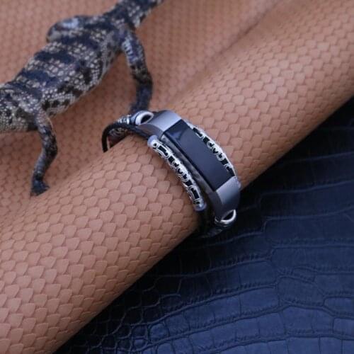 Replacement Leather Wristband Band Strap Bracelet For Fitbit Alta/Fitbit Alta HR c30413
