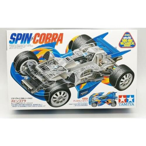 TAMIYA 1/32 Scale Mini 4WD MECHANICAL Series Static Car Model 95567 Spin Cobra