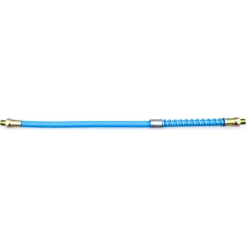 High Pressure Resistant Grease Hose Chrome-Plated Explosion Proof Delivery Tube Lengthen Threaded Nozzle With Spring Flexible
