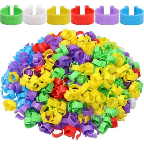 Chicken Inner Diameter 16/18/20/25mm Foot Ring Without Text Label Buckle Poultry Leg Chick Duck Goose Animal Identification Tool