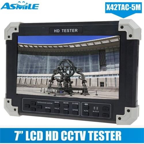 X42TA-5M 7"Display 5in1 HD-TVI+AHD+HDMI+VGA+CVBS Camera Video Monitor Tester
