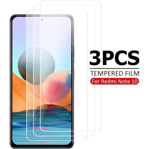 3pcs Glass For Xiaomi Redmi Note 10 Pro Max Note 10 Pro 10S Screen Protector For Xiaomi Redmi Note 10 9 8 7 Pro 9S Note 8T glass