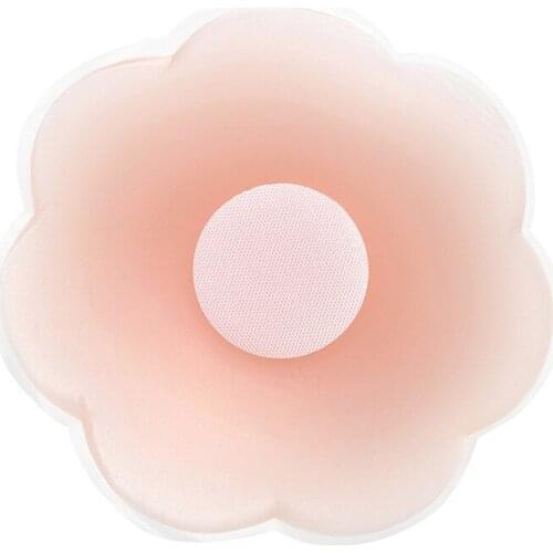 1 Pair Self Adhesive Silicone Pasties Breast Bra Reusable Invisible Nipple Cover Personal Health Care Braces & Supports TK-ing