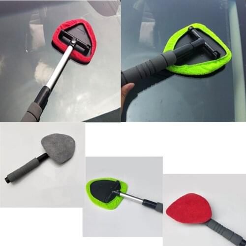 1Pcs Detachable Automobiles Window Cleaning Brush Microfiber Car Glass Defogging Brush Auto Exterior Cleaning Scrub Tools