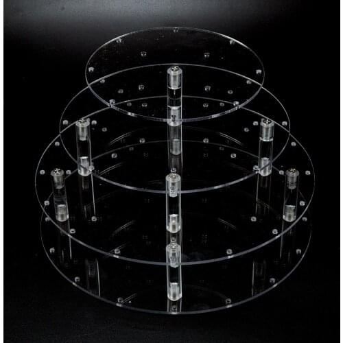36 Holes Lollipop Stand Acrylics 3 Tier Candy Lollipops Holder for Baby Shower Coffee Candy Shop Decoration Bakeware Dinnerware