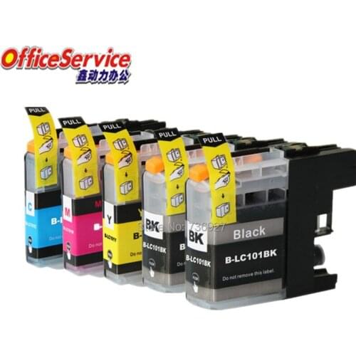 5X LC101 LC103 Compatible Inkjet Cartridge For Brother MFC-J470DW MFC-J475DW MFC-J870DW MFC-J875DW printer Ink