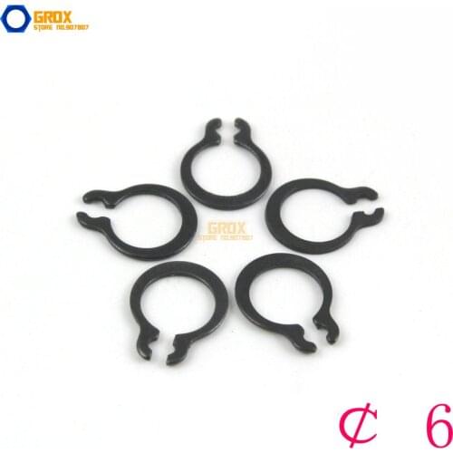 600 Pieces Size: 6 Steel External Circlip Snap Retaining Ring