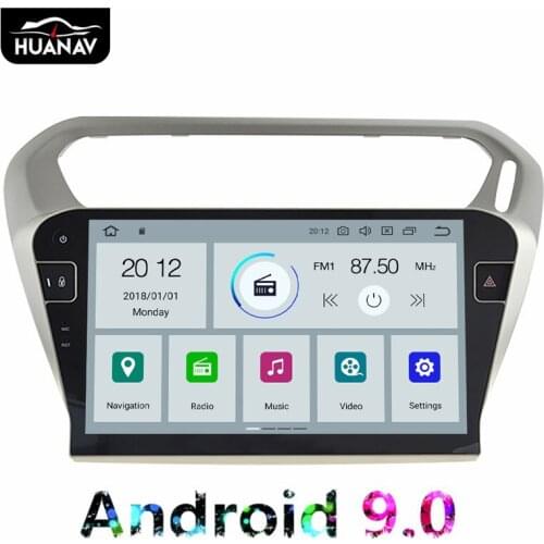 Android 9.0 Car DVD player GPS navigation for PEUGEOT 301 2014-2017 For Citroen Elysee 2014-2017 Multimedia Auto Stereo unit