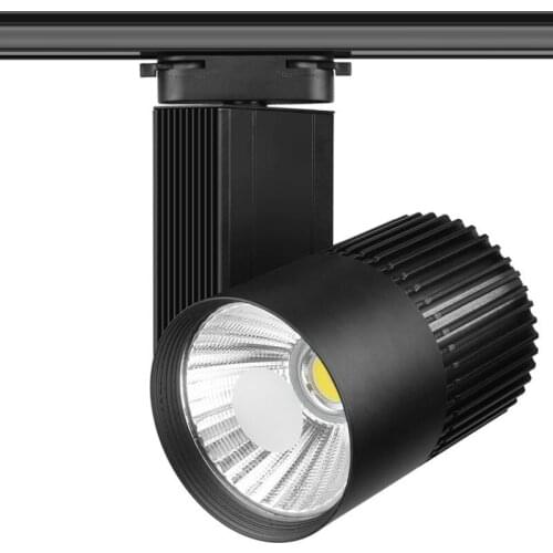 Free Shipping LED Track Light 30W COB Rail Light Spotlight Lamp Warm/Cold/ Natural White COB Led Track lamp AC85-265V