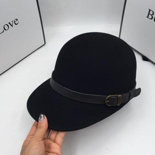 New winter wool Baseball cap for women riding retro female Japanese in England caps