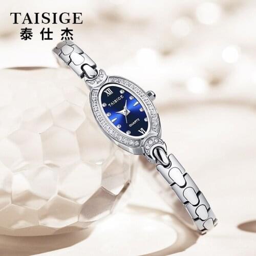 Taisige Fashion Leisure Tungsten Steel Watch Quartz Watch Womens Luminous Sports Womens Watch Womens Watch Japanese Movement