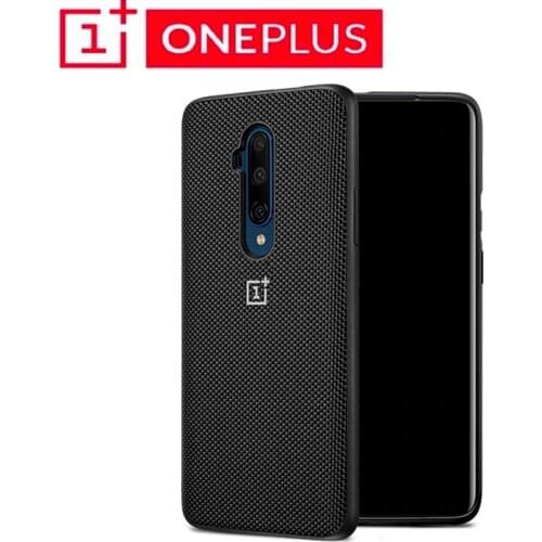 100% Original oneplus 7T Pro Case bumper Back Cover Nylon oneplus 7T pro Sandstone Black