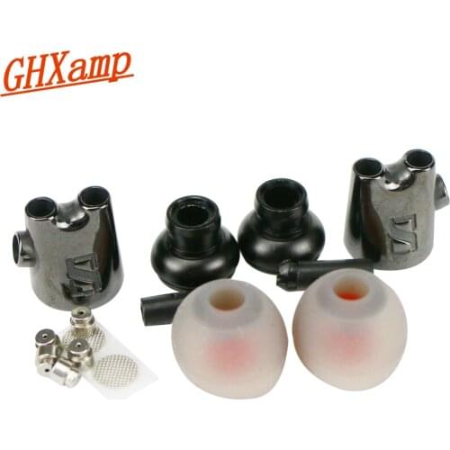 GHXAMP IE800 Earphone Case Shell Ceramic Housing 8mm Earphone Repair Parts for IE800 Earphone DIY Double Cavity System 2pcs