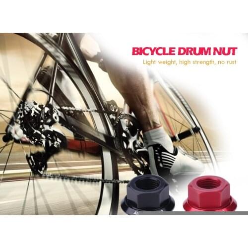 Bicycle Hub Nuts M10 Fixed Gear MTB Road Folding Bike Screw Bolt for Firm Mount Classic Texture Mountain Bike Supplies