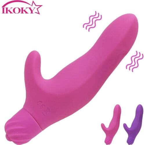 IKOKY Female Masturbator Bullet Vibrator Sex Toys for Women G-spot Massager Vagina Clitoris Stimulator Erotic Dildo Vibrator