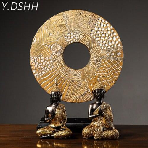 Y.DSHH Buddha Screen Creative Southeast Asian Style Entrance Hall Decoration Dining Table Elephant Fruit Plate Snack Plate FX8
