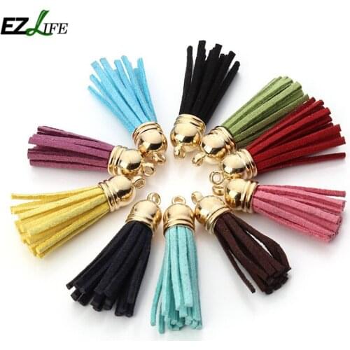 Random Color 4cm Korean Velvet Tassels Bag Ornaments Accessories Pendant Accessories Diy Keychain Small M6C3