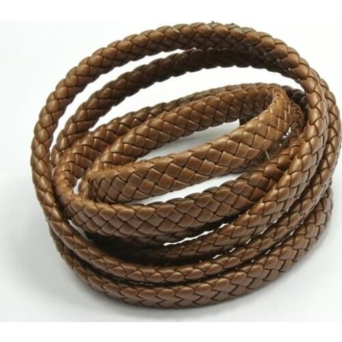 7 meters Coffee Leather Cord 10X4mm Flat Braided Synthetic Jewelry Findings decorative diy accessories