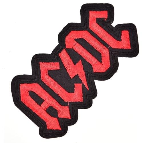 Cartoon Badge Garment Applique AC/DC Iron On Patches Embroidered Patch For Cloth
