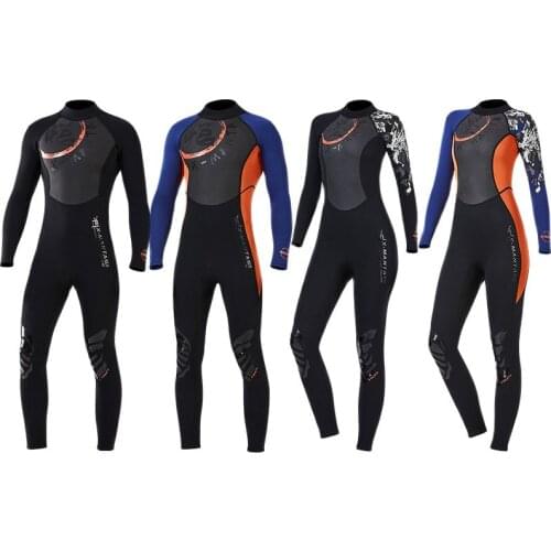 DIVE & SAIL Wetsuit 3MM neoprene men women Full Body Scuba diving suit surfing spearfishing Snorkeling Winter thermal swimsuit