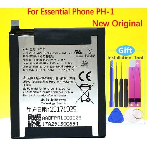 New Original HE323 3040mah Battery For Essential Phone PH-1 Phone Replacement In Stock With Tracking Number