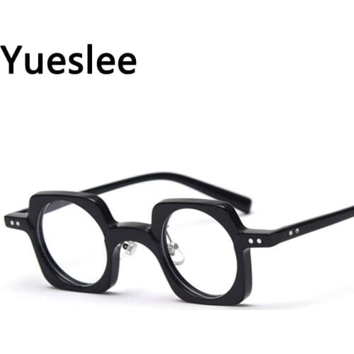49826 Support Custom Logo and Name Acetate Grade Glasses Frame Men Women Optical Fashion Computer Eyeglasses Retro Round Glasses