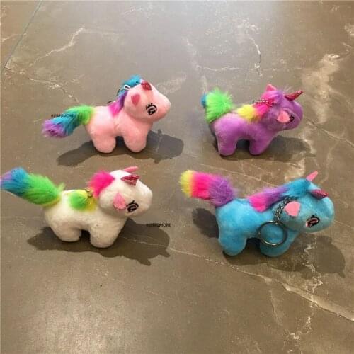 Multi-Colors , Size 8CM Approx. Horse Plush Stuffed Plush Toys , Gift Keychain Plush Animal DOLL