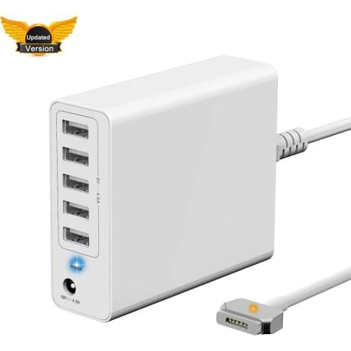 85W Wall Charger for MacBook Pro 15 inch Retina Replacement for Magnetic 2 Power Adapter T-Tip mbp A1398 A1424 Portable 5 USB