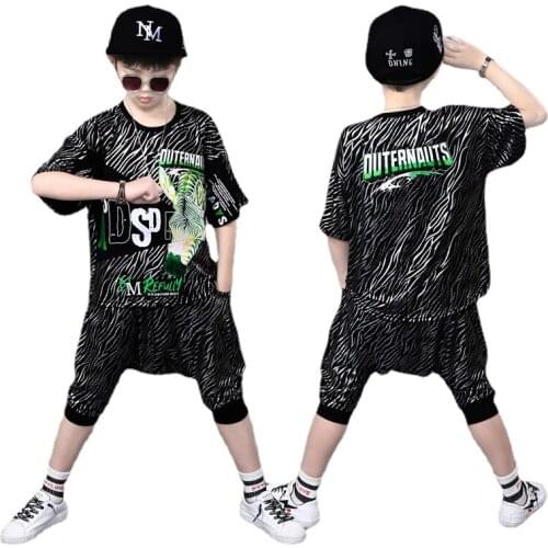 Boy Tracksuits Summer Kids Outfits Boys Clothes Sports Suits Short Sleeve Clothing Sets For Children For 4 6 8 10 12 14 Years
