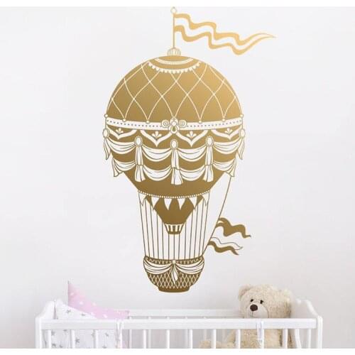 Hot Air Balloon Wall Decal - Hot Air Balloon Wall Decor, Balloon Wall Decal, Hot Air Balloon Nursery Decor, Nursery A13-058