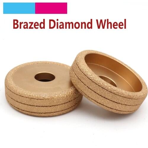 1pcs Grit 35 Vacuum Brazed Diamond Grinding Wheel Semi-circular Straight Edge Round for Stone Jade Abrasive Tools