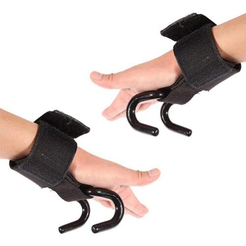 Sports Training Weight Lifting Wrist Support 1Pc Pro Weight Lifting Training Fitness Gym Hook Grip Strap Glove Wrist Support