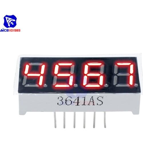 5PCS/Lot 0.36'' 0.36 inch 4 Bit Digit Tube LED Display 7 Segment Common Cathode Red LED Display Module