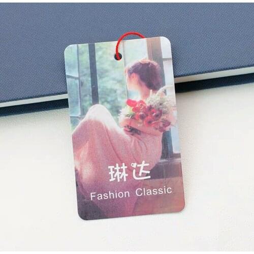500pcs/lot Custom tags paper tag womens hangtag 300gsm coated paper printed sales tags clothing price swing tag