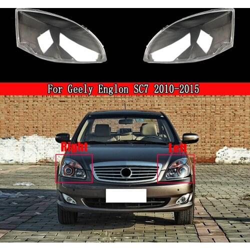 Front Headlight Lens Cover Headlamps Lampcover Transparent Lampshades Lamp Shell For Geely Englon SC7 2010-2015 Auto Glass Case